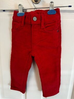 Gap red corduroy pants size 18-24 months
